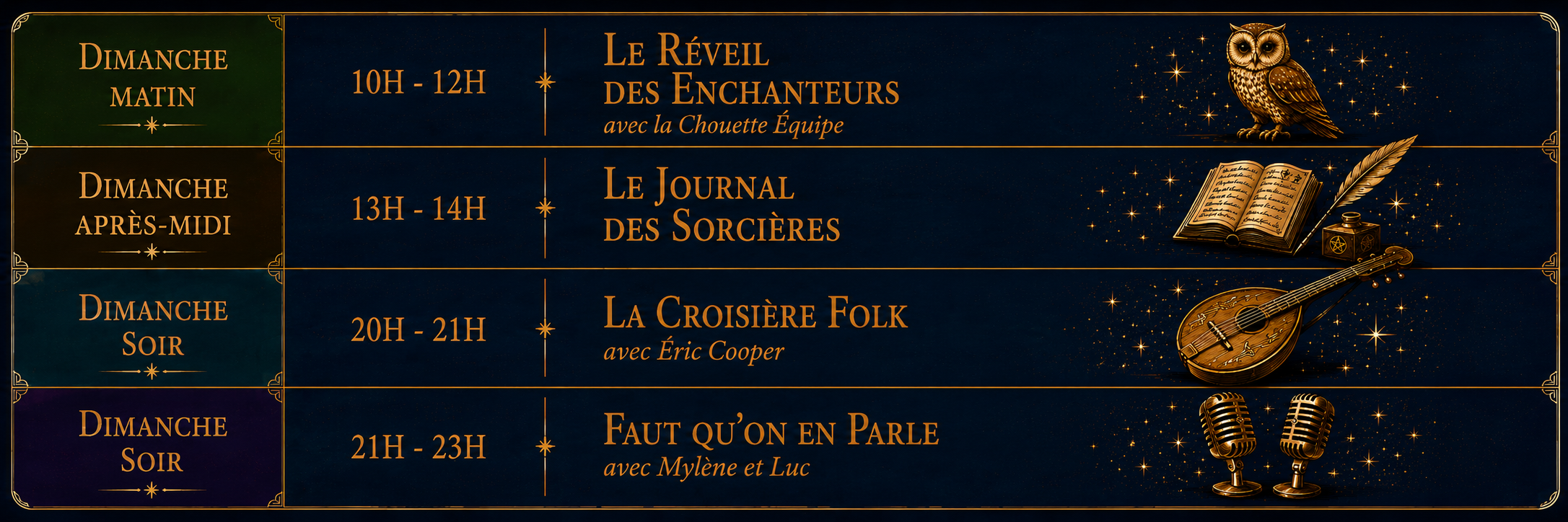 émissions du weekend partie 2